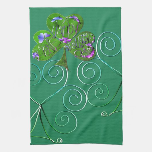 St. Patrick's Teal Keukendoeken Theedoek (Verticaal)
