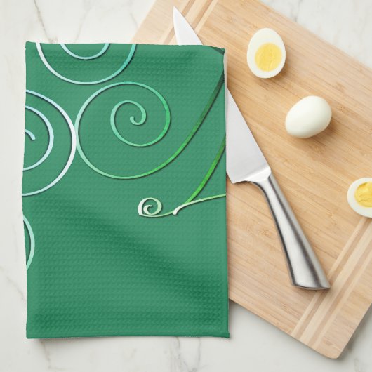 St. Patrick's Teal Kitchen Towels Theedoek (Quarter Fold)