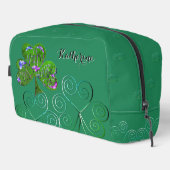 St. Patrick's Teal Shamrocks Print Knip Naai Tas (Rechterhoek)