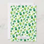 St. Patrick's thema verjaardagsfeestje uitnodiging (Achterkant)