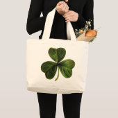 St. Patrick's Three Leaf Clover Grote Tote Bag (Voorkant (product))