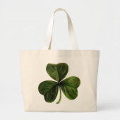 St. Patrick's Three Leaf Clover Grote Tote Bag (Voorkant)