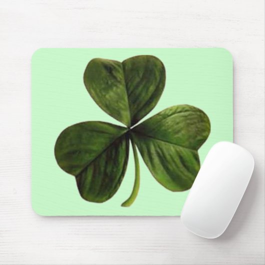 St. Patrick's Three Leaf Clover Muismat (Met muis)