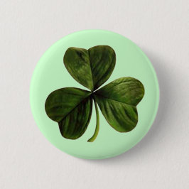 St. Patrick's Three Leaf Clover Ronde Button 5,7 Cm