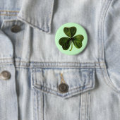 St. Patrick's Three Leaf Clover Ronde Button 5,7 Cm (In situ)