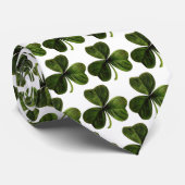 St. Patrick's Three Leaf Clover Stropdas (Opgerold)