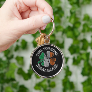 St. Patrick's Tijd voor wat Kabouterachtige Klaver Sleutelhanger