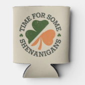 St. Patrick's Tijd voor wat kattenkwaad Klaver Blikjeskoeler (Voorkant)