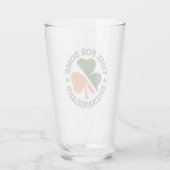 St. Patrick's Tijd voor wat kattenkwaad Klaver Glas (Achterkant)