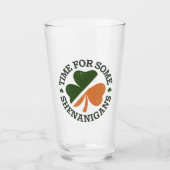 St. Patrick's Tijd voor wat kattenkwaad Klaver Glas (Voorkant)