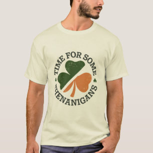 St. Patrick's Tijd voor wat kattenkwaad Klaver T-shirt