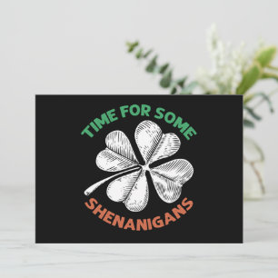 St. Patricks Tijd voor wat Schelmenstreken Klaverf Kaart
