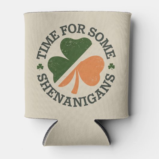 St. Patrick's time for some Shenanigans Clover Blikjeskoeler (Voorkant)