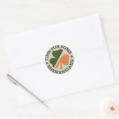 St. Patrick's time for some Shenanigans Clover Ronde Sticker (Envelop)
