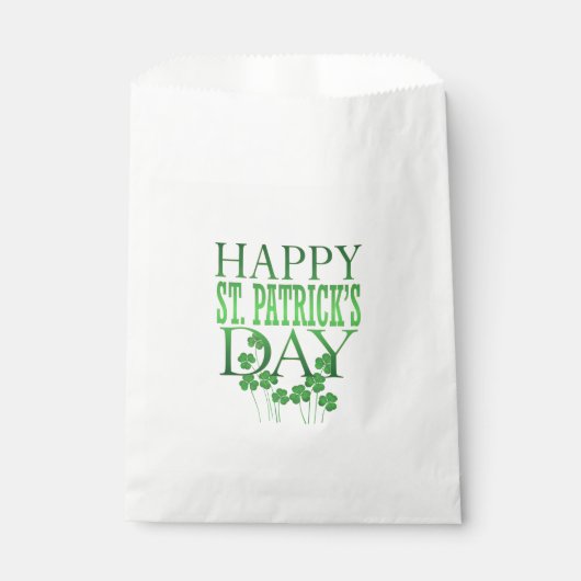 St. Patrick's Treat Favor Bag Bedankzakje (Voorkant)