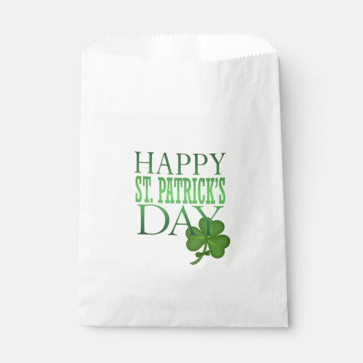 St. Patrick's Treat Favor Bag Bedankzakje (Voorkant)
