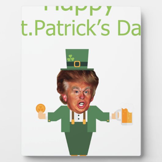st patricks trompet eenboertje fotoplaat (Voorkant)