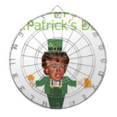 st patricks trump leprechaun dartbord (Voorkant)