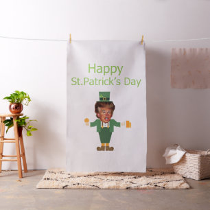 st patricks trump leprechaun fabric stof