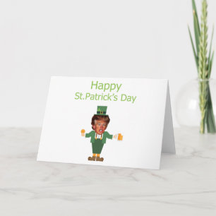 st patricks trump leprechaun kaart
