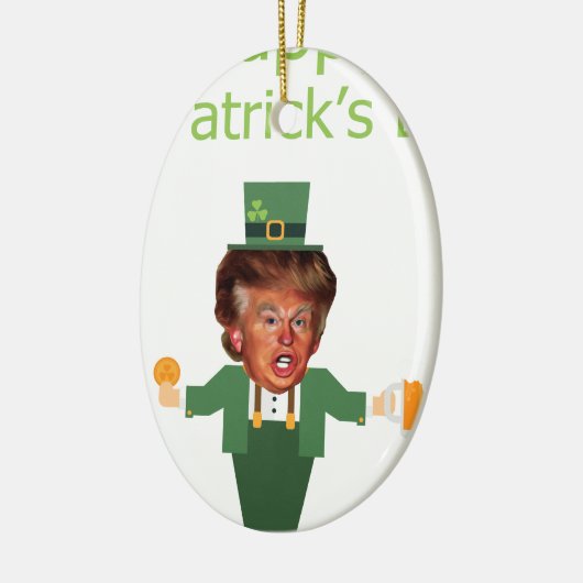 st patricks trump leprechaun keramisch ornament (Links)