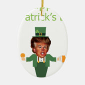 st patricks trump leprechaun keramisch ornament (Voorkant)