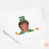 st patricks trump leprechaun rechthoekige sticker (Envelop)