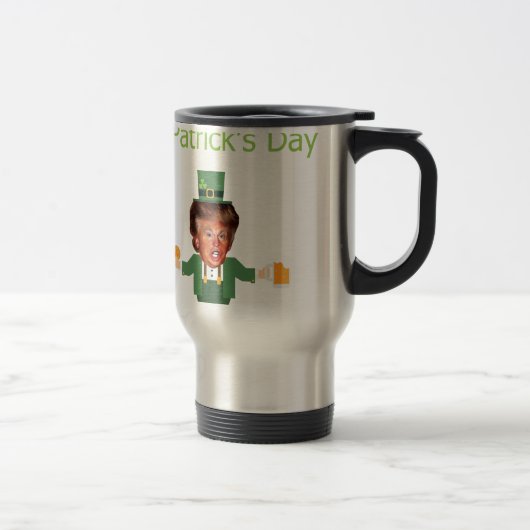 st patricks trump leprechaun reisbeker (Rechts)