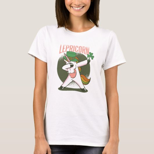 st patricks unicorn leprechaun lebriorn t-shirt (Voorkant)