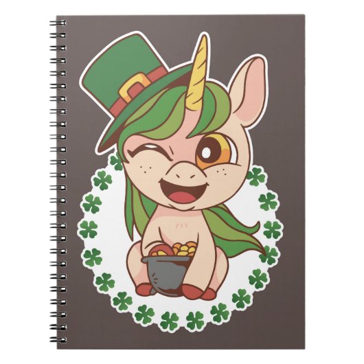 St Patricks Unicorn Notitieboek (Voorkant)