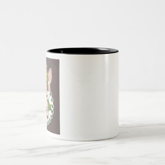 St Patricks Unicorn Tweekleurige Koffiemok (Center)