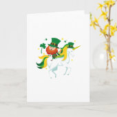St Patricks van de Eenhoorn van Lepricorn het Kind Kaart (Gele Bloem)