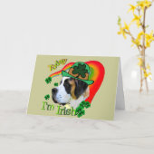 St Patricks van de sint-bernard Dag Kaart (Gele Bloem)