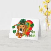 St Patricks van het golden retriever Dag Kaart (Gele Bloem)