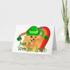 St Patricks van Pomeranian Dag Kaart