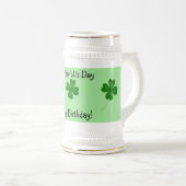 St Patricks verjaardag Bierpul (Voorkant rechts)