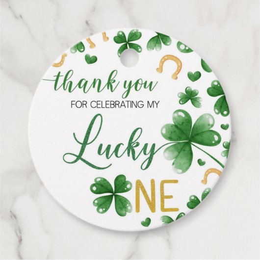 St Patricks Verjaardag Lucky One Gift Label (Voorkant)