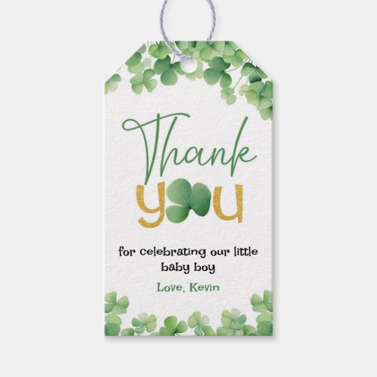 St Patricks Verjaardag Lucky One Gift Label Cadeaulabel (Voorkant)