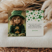 St. Patrick's Verjaardagsfoto Dank u kaart