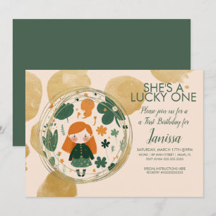 St. Patricks Verjaardagsmeisje Shamrock Elke Leeft Kaart