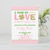 St. Patrick's verjaardagsuitnodiging Little Shamro Kaart (Staand voorkant)