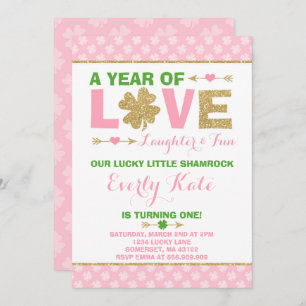 St. Patrick's verjaardagsuitnodiging Little Shamro Kaart