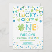 St. Patrick's verjaardagsuitnodiging Lucky Charm Kaart (Voorkant)
