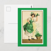 St. Patrick's vintage poster Briefkaart (Voorkant / Achterkant)