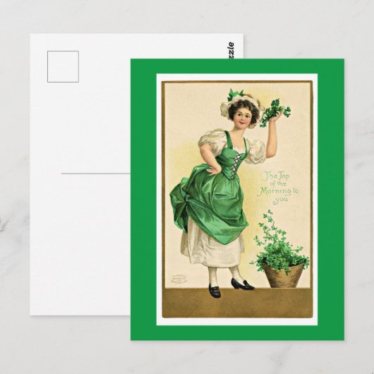 St. Patrick's vintage poster Briefkaart (Voorkant / Achterkant)