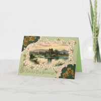 St. Patricks Vintage wenskaart