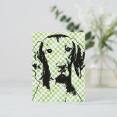 St Patricks - Vizsla Silhouette - Reagan Briefkaart (Staand voorkant)