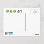 St Patricks - Vizsla Silhouette - Reagan Briefkaart (Achterkant)