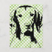 St Patricks - Vizsla Silhouette - Reagan Briefkaart (Voorkant)