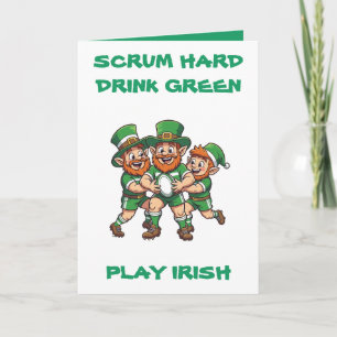 St. Patricks Weekend En Wedstrijd Dag Schelmenstre Kaart